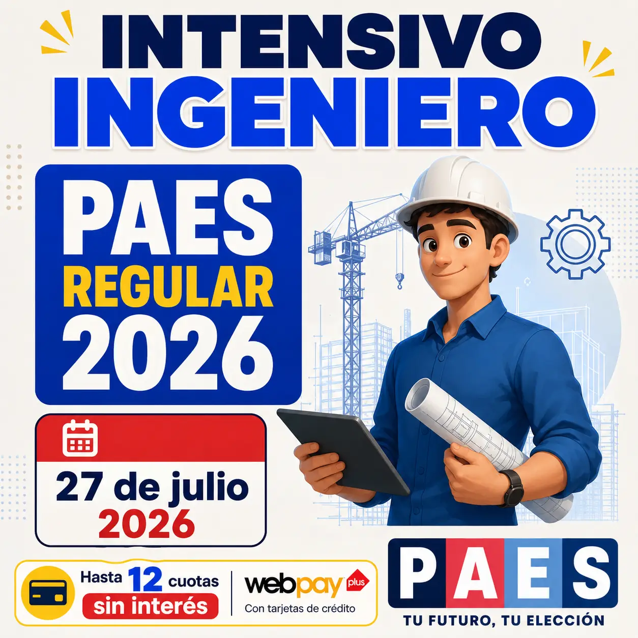 Intensivo PAES Regular Admisión 2027 Matemático/Ingeniero