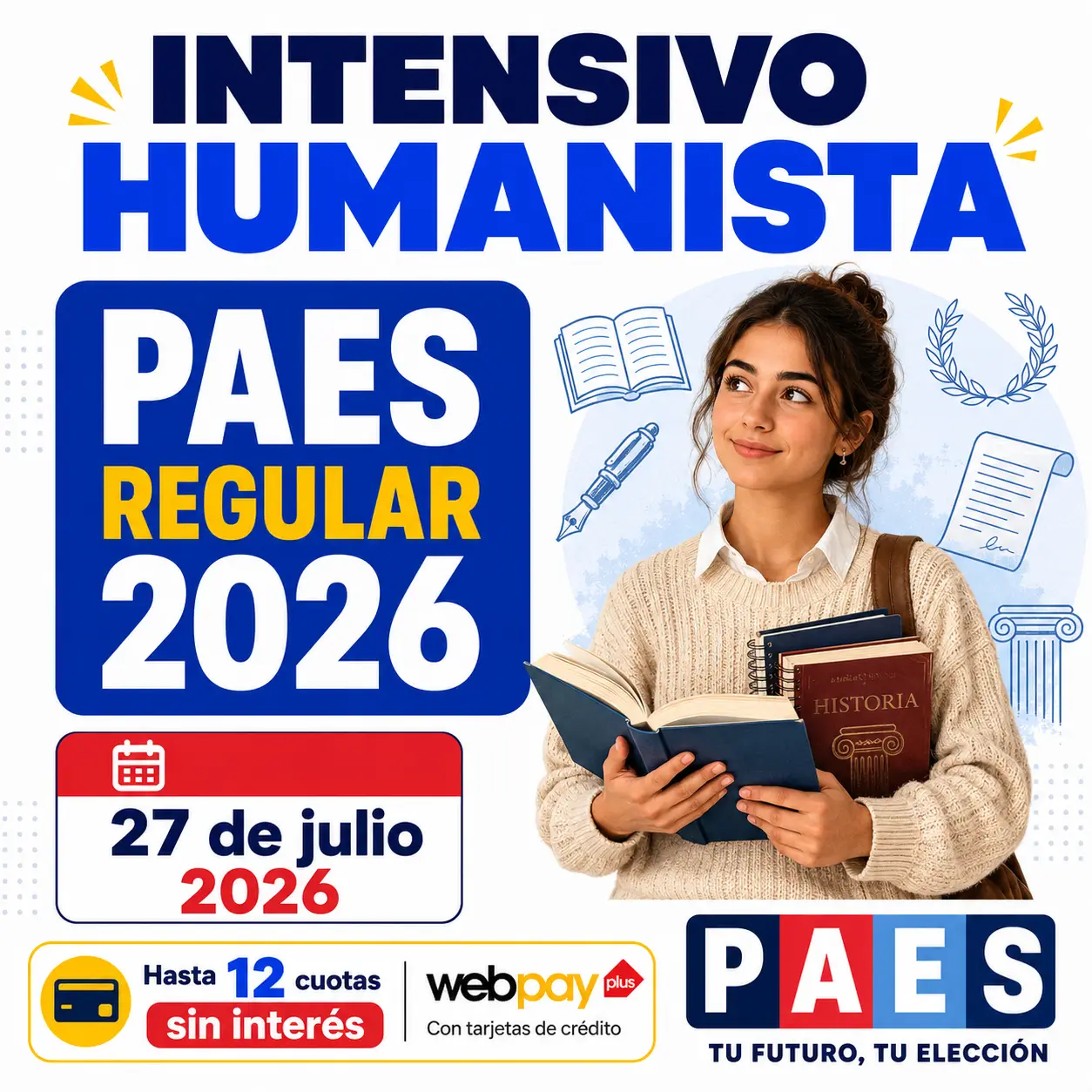 Intensivo PAES Regular Admisión 2027 Humanista