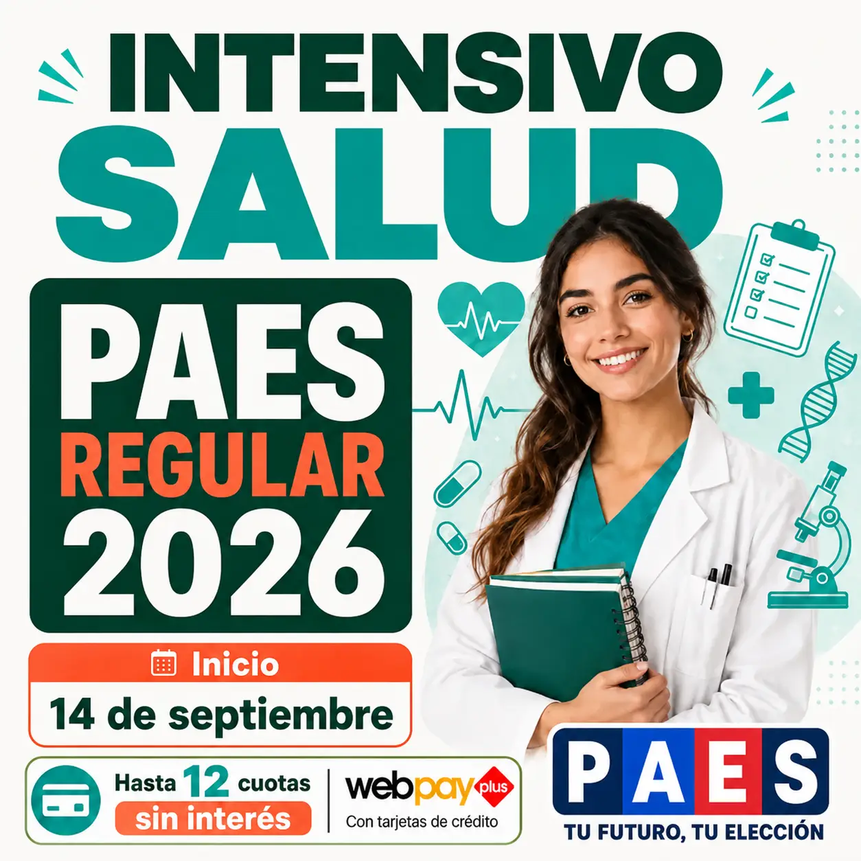 Intensivo PAES Regular Admisión 2027 Salud - Septiembre