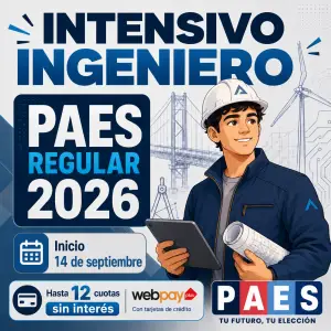 Intensivo PAES Regular Admisión 2027 Matemático/Ingeniero - Septiembre